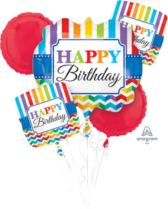 BOUQUET HBD CHEVRON 5 PIEZAS