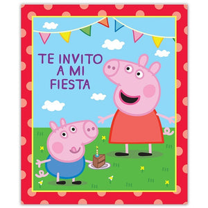 PEPPA PIG INVITACIONES
